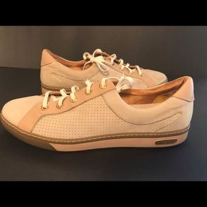 Cole Haan Suede Sneakers with Blush leather trim